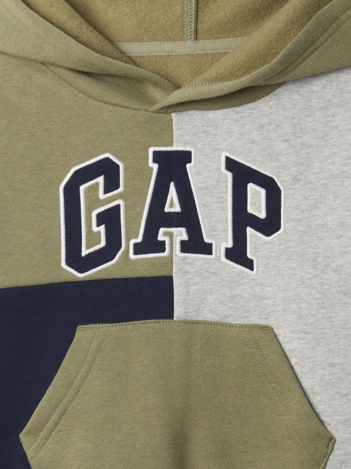 babyGap Relaxed Logo Colorblock Φούτερ με Κουκούλα-504851001