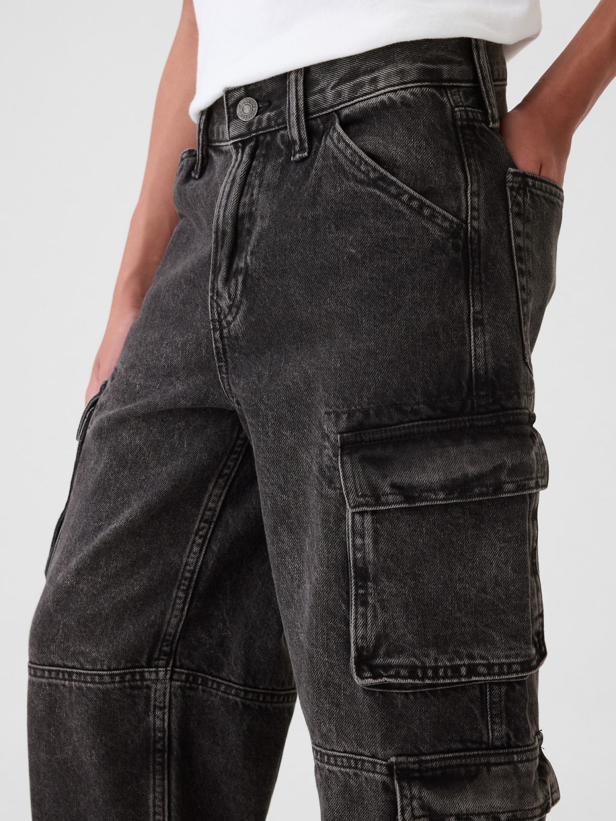 Παιδικό Double Cargo Baggy Jean Παντελόνι-508756000