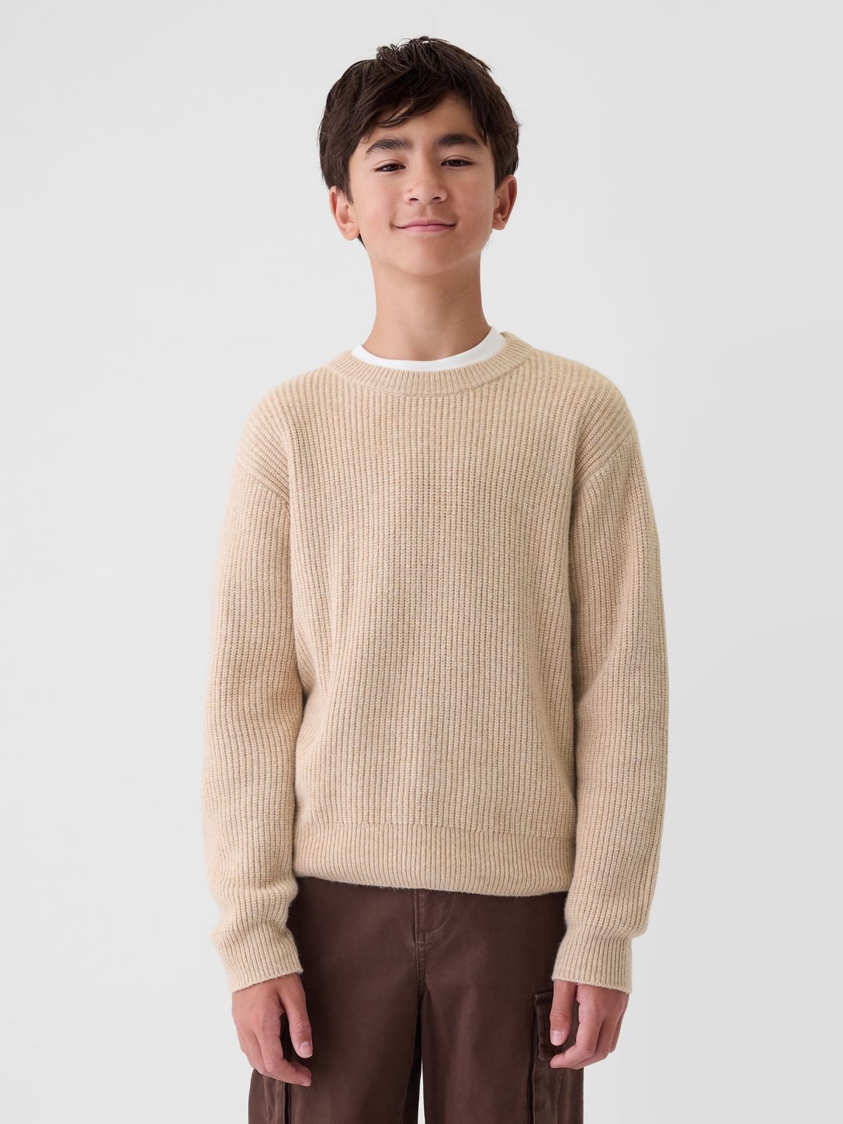 CashSoft Rib Crewneck Πουλόβερ-533877001