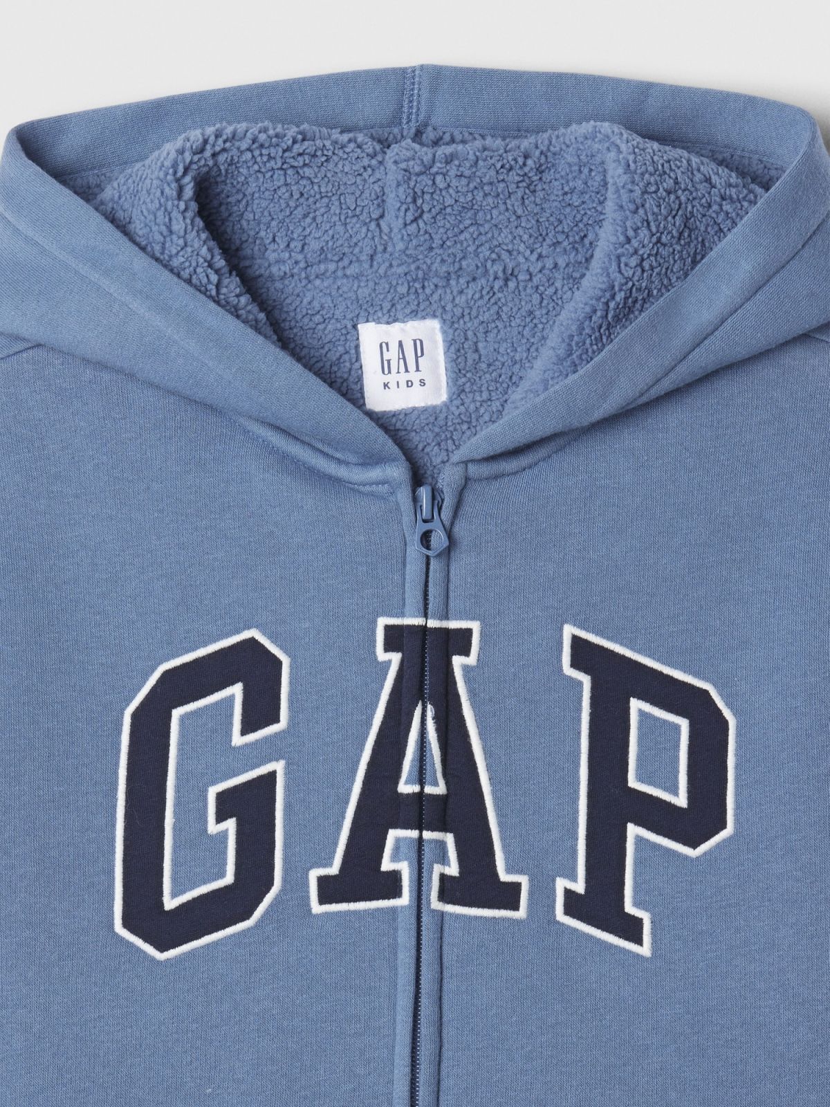 Παιδική Relaxed Gap Logo Sherpa Φούτερ Ζακέτα με Κουκούλα-498540001