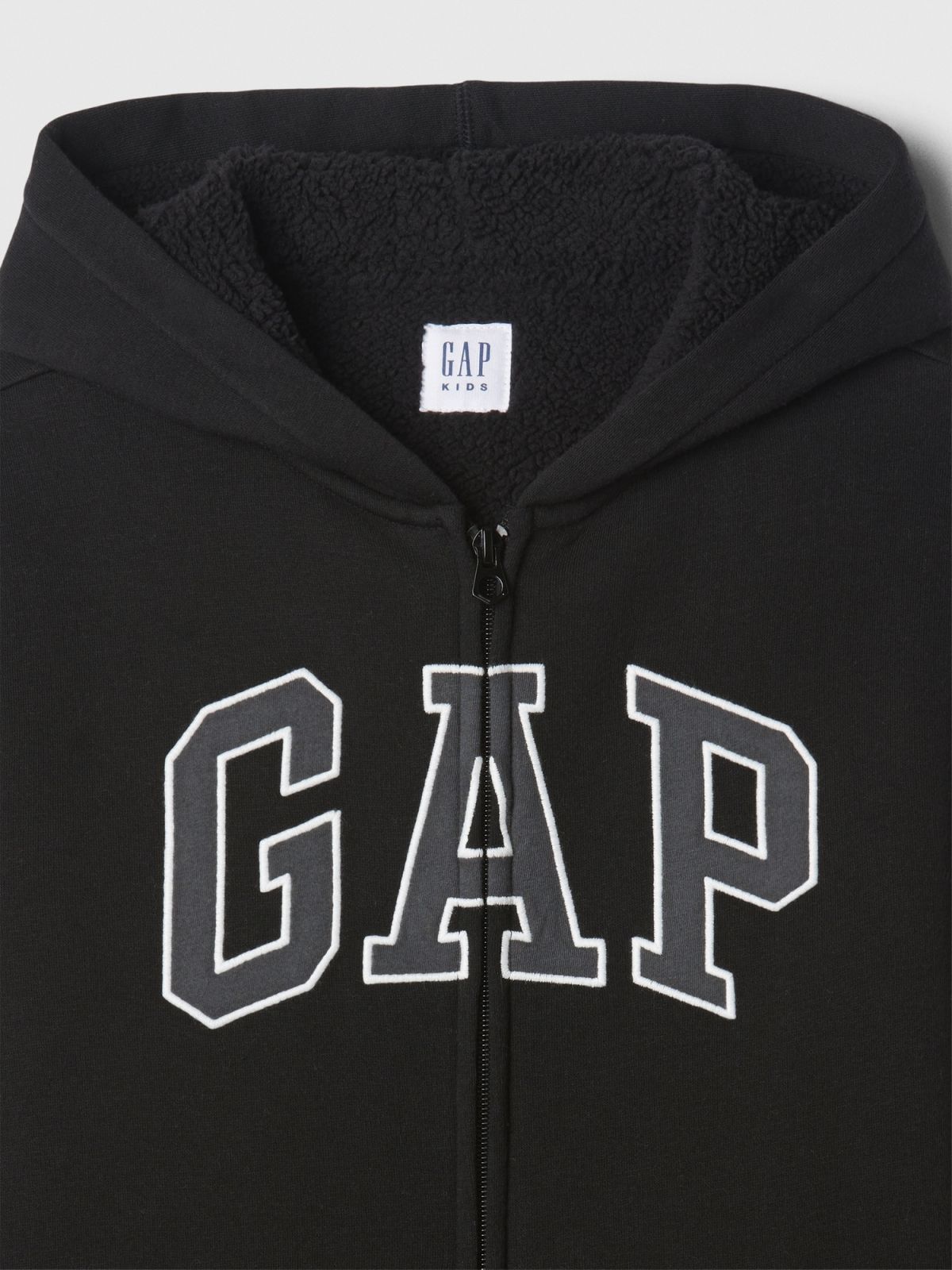 Παιδική Relaxed Gap Logo Sherpa Φούτερ Ζακέτα με Κουκούλα-498540000