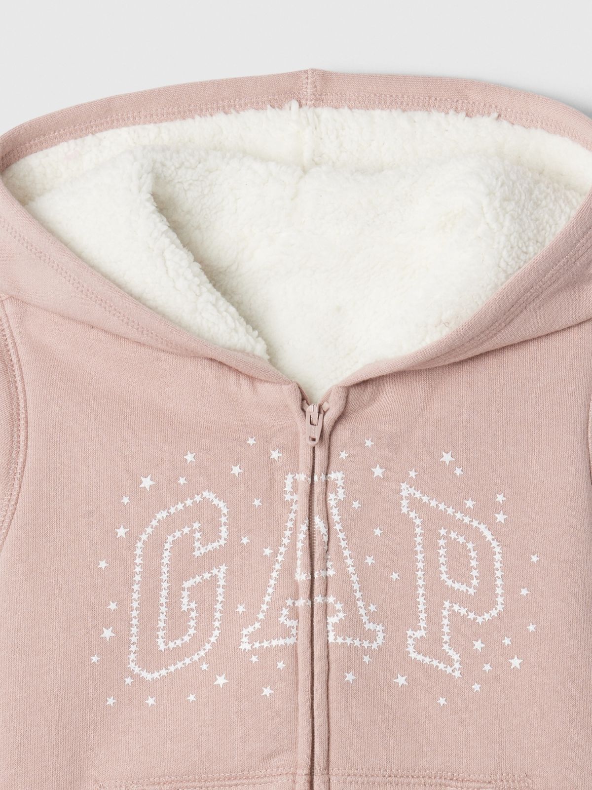 babyGap Logo Sherpa-Lined Φούτερ Ζακέτα με Κουκούλα-480311000