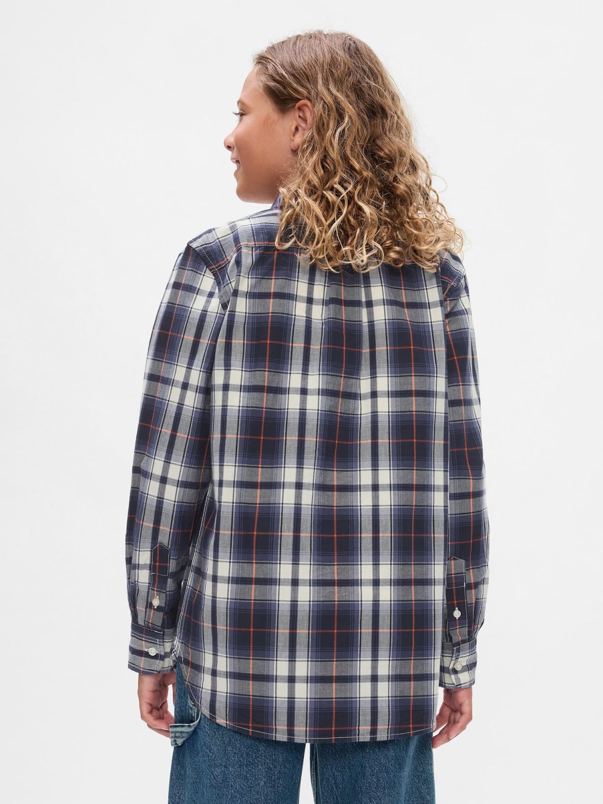 Kids Organic Cotton Poplin Shirt-523207003