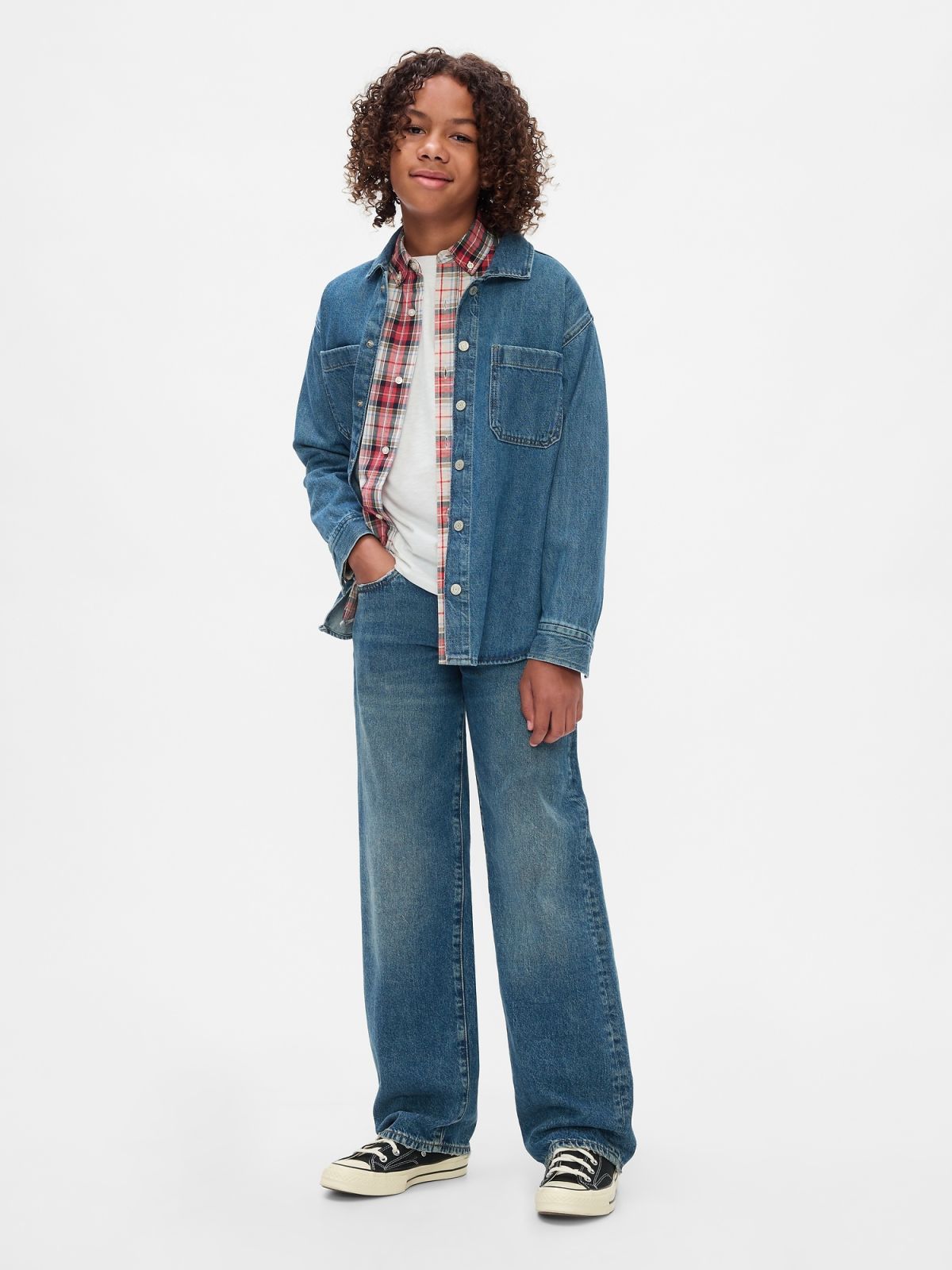 Παιδικό Organic Cotton Poplin Πουκάμισο-523207000