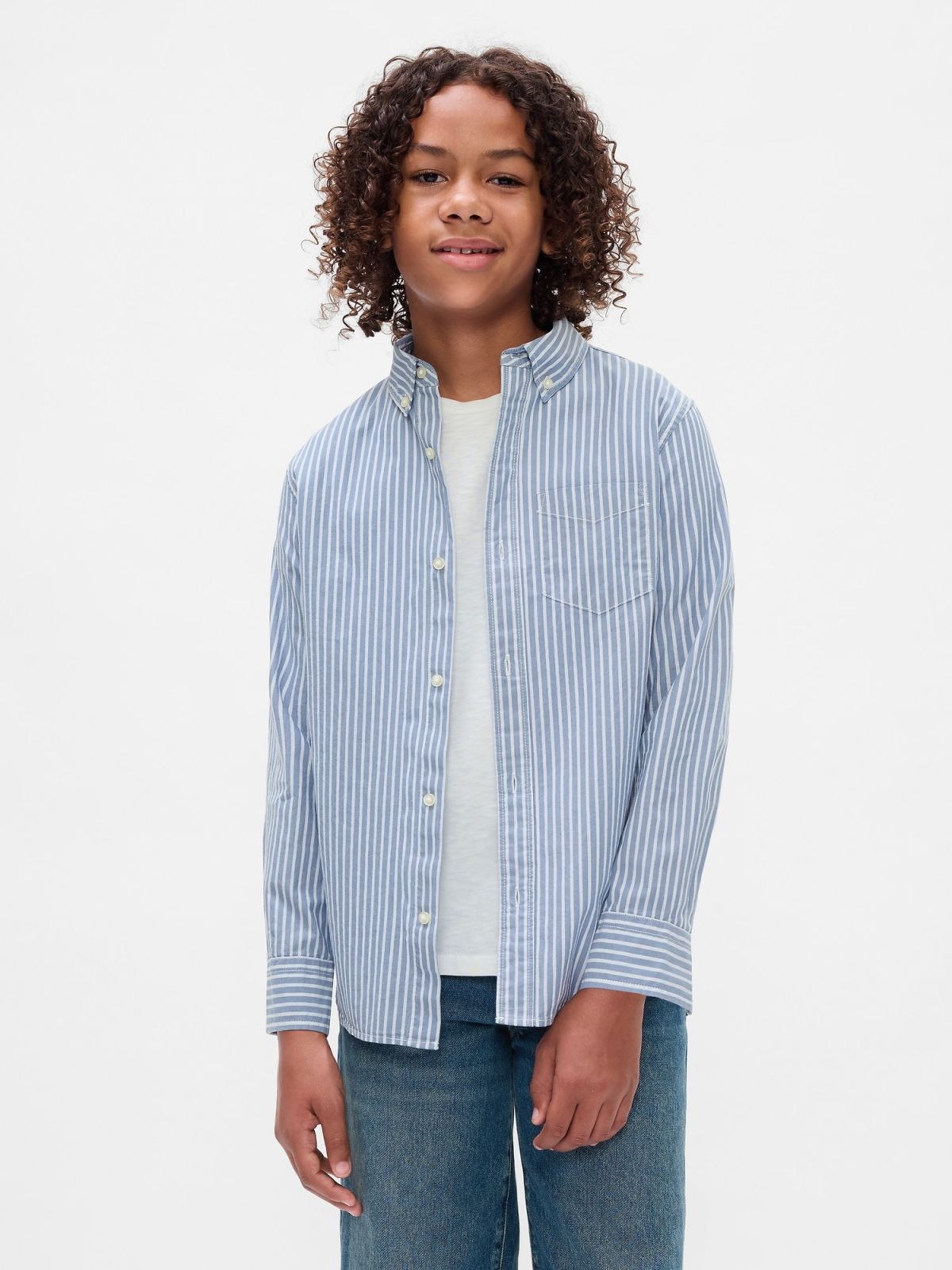 Kids Organic Cotton Poplin Shirt-523207001
