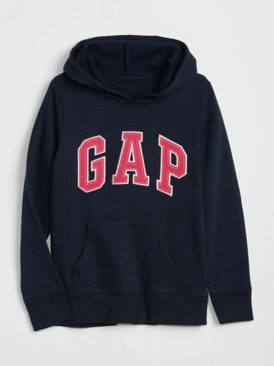 Μπλε Παιδικό Gap Logo Φούτερ με Κουκούλα-849381010