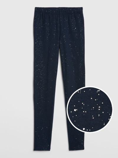 Μπλε Παιδικό Sparkle Κολάν με Stretch-384973001