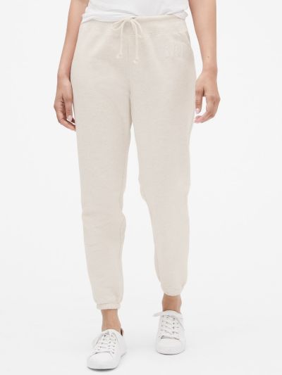 Μπεζ Arch Logo Φλις Jogger Παντελόνι-282908003