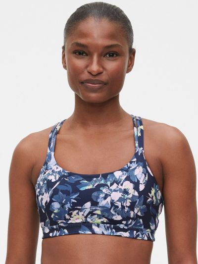 Μπλε GapFit Eclipse Medium Support Strappy Σπορ Σουτιέν-335778048