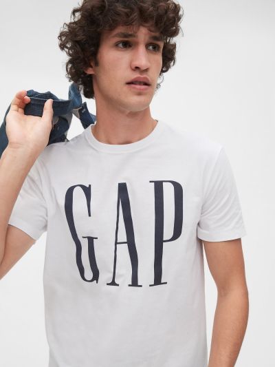 Ασπρη Gap Logo Μπλούζα-499950003