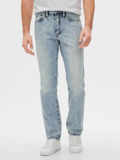 Straight Fit Jean Παντελόνι με Washwell™-554759000