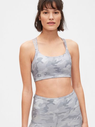 GapFit Eclipse Medium Support Strappy Sports Bra-335778053
