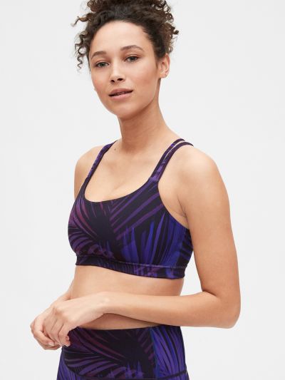 Μπλε GapFit Eclipse Medium Support Strappy Σπορ Σουτιέν-335778052