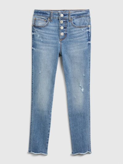 Παιδικό High Rise Distressed Ankle Jegging Παντελόνι με Max Stretch-575810000