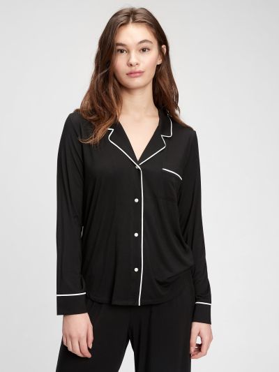 Modal Pajama Shirt-663803000