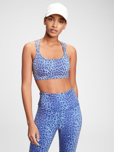Μπλε GapFit Eclipse Medium Support Strappy Σπορ Σουτιέν-335778070