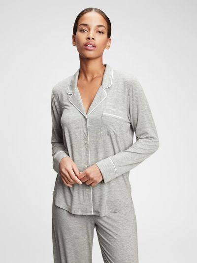 Modal Pajama Shirt-663803001