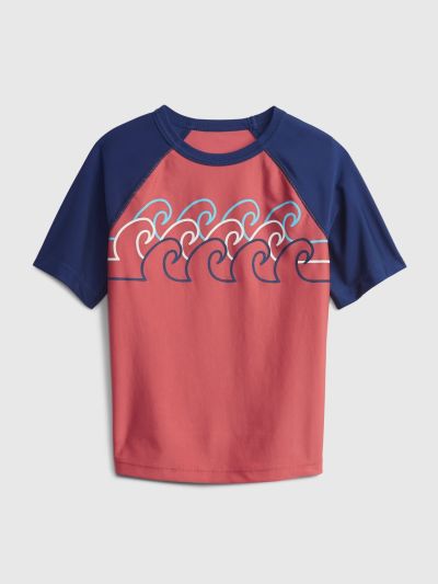 Νηπιακό Graphic Μαγιό Rash Guard Μπλούζα από Ανακυκλωμένο Πολυεστέρα-689608001