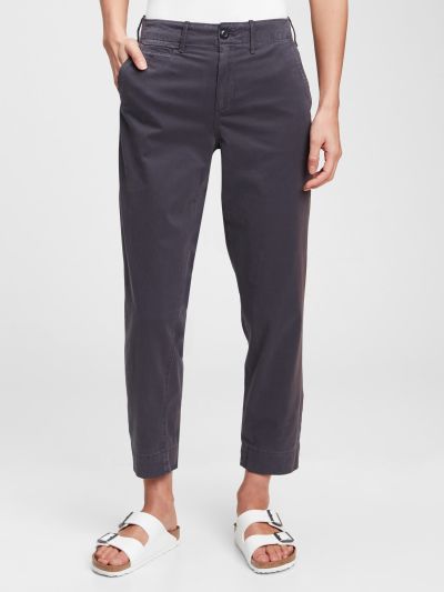 High Rise Straight Khakis-542685000