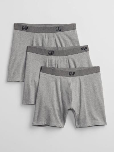 Γκρι Gap Logo Boxer Εσώρουχα (3-Pack)-689091001