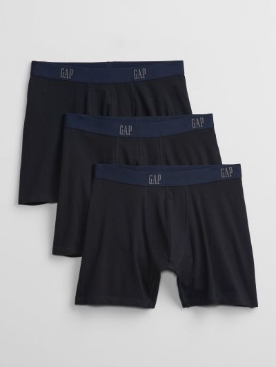Μπλε Gap Logo Boxer Εσώρουχα (3-Pack)-689091002