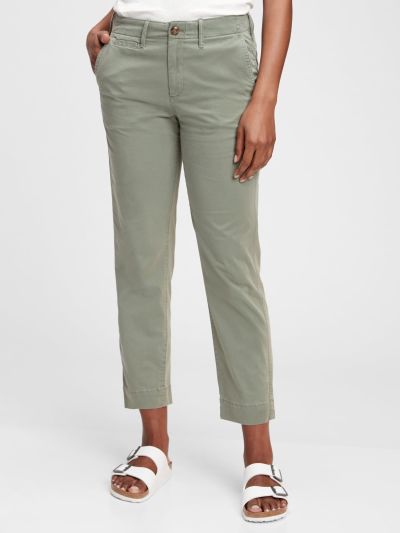 High Rise Straight Khakis-542685002