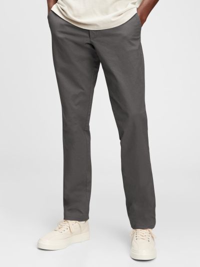 Μαύρο Modern Khakis Σε Γραμμή Slim Fit με GapFlex-440943001