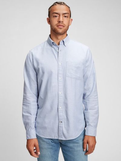 Μπλε Oxford Πουκάμισο σε Standard Fit-619568001