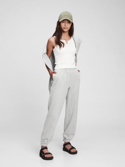 Γκρι Teen Fleece Jogger Παντελόνι-731197004