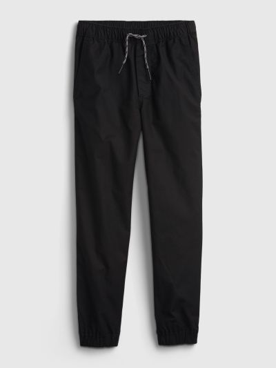 Μαύρο Παιδικό Everyday Jogger Παντελόνι με Τεχνική Washwell™-707988004
