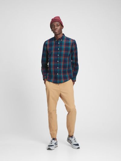Poplin Shirt in Untucked Fit-777821000