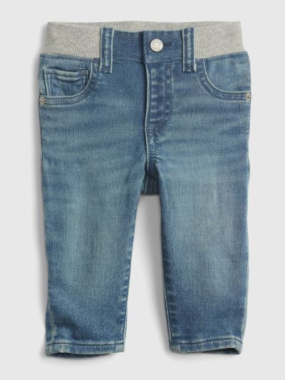 Βρεφικό Organic Knit-Denim Slim Jean Παντελόνι-731162000