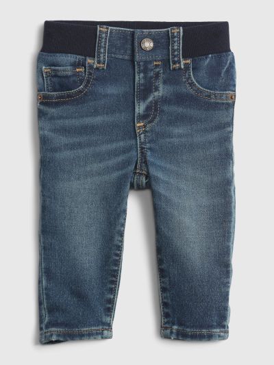 Μπλε Βρεφικό Organic Knit-Denim Slim Jean Παντελόνι-708390000