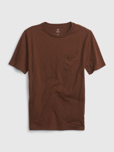 Kids Organic Cotton Pocket T-Shirt-825521013
