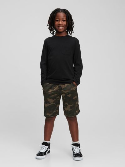GapFit Kids Mesh Pull-On Shorts-802839000