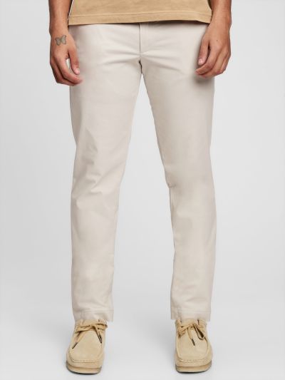 Μπεζ Modern Khakis Σε Γραμμή Slim Fit με GapFlex-440943023