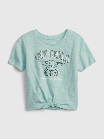 babyGap | Star Wars™ 100% Organic Cotton Tie-Front Graphic T-Shirt-830568001
