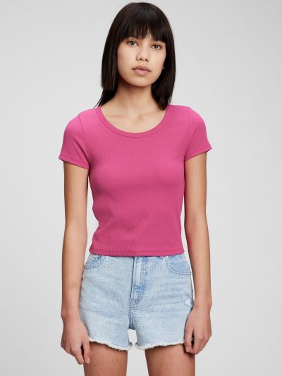 Ροζ Teen Ribbed-Knit Μπλούζα-815846000