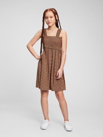 Teen LENZING™ ECOVERO™ Smocked Tank Dress-813625000