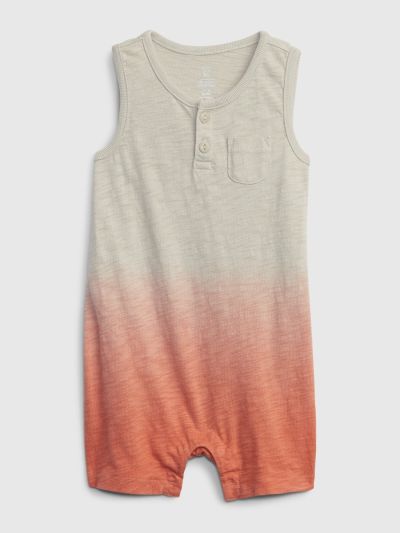 Κόκκινο Βρεφικό Tie-Dye Shorty One-Piece Ολόσωμο Κορμάκι-825425000