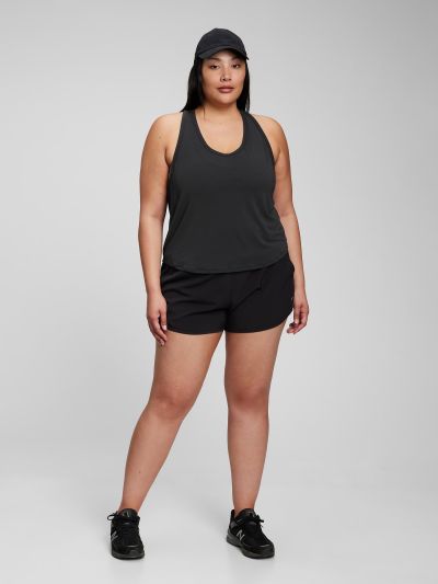 Μαύρη GapFit Breathe Racerback Tank Μπλούζα-803871006