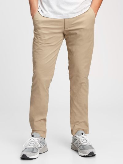 Μπεζ Modern Khakis Σε Γραμμή Slim Fit με GapFlex-440943004