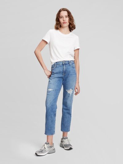 Mid Rise Distressed Universal Slim Boyfriend Τζιν Washwell-831965000