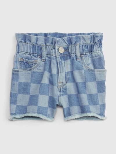 Ροζ Νηπιακό Just Like Mom Denim Σορτς με Washwell-874530000