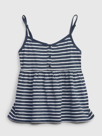 Μπλε Παιδική Peplum Αμάνικη Μπλούζα-853053000