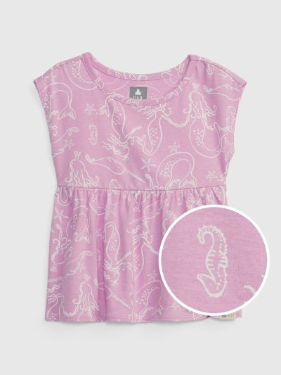 Multi Νηπιακή 100% Οργανικό Βαμβάκι Mix and Match Peplum Μπλούζα-871281002