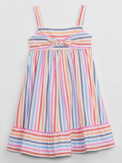 Multi Νηπιακό Bow-Knot Ριγέ Φόρεμα-871913000