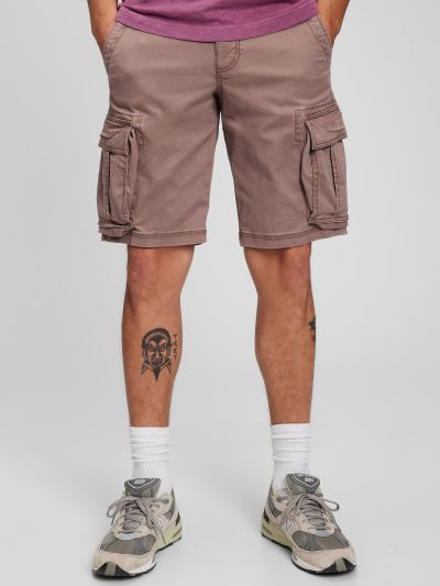 Καφέ Twill Cargo Βερμούδα με GapFlex-440760012