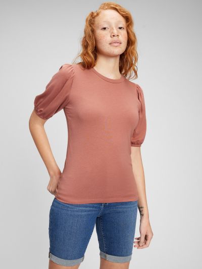 Puff-Sleeve Μπλούζα-861232003