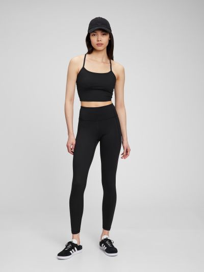Μαύρο GapFit High Rise Recycled Power Full Length Κολάν-880882000